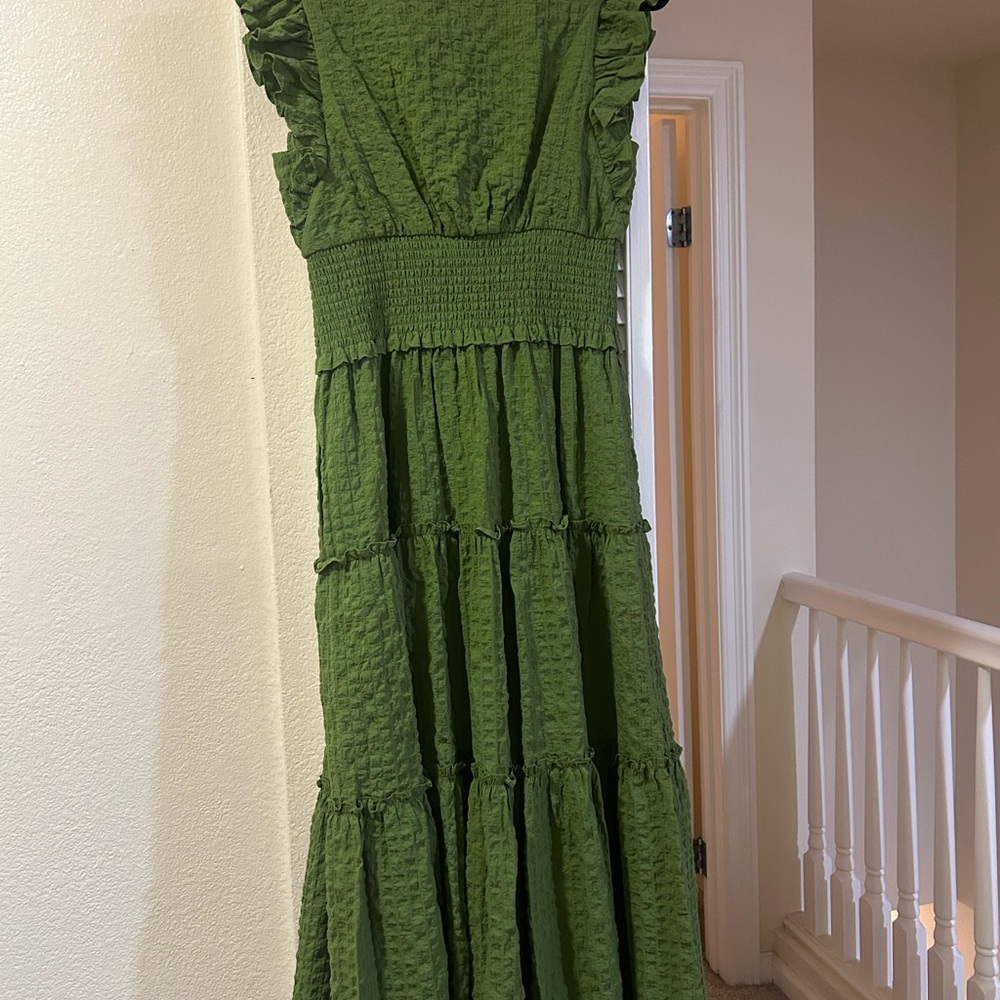 Kate Spade Olive Green Maxi Dress - Picture 2 of 3